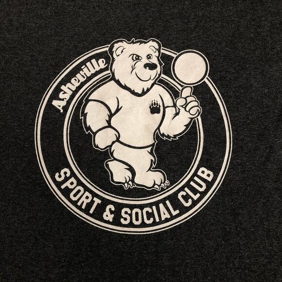 Grey Asheville Sports and Social Club Bear Graphic Tee - Picture 3 of 4